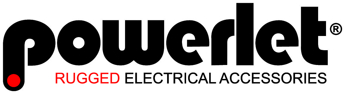 Powerlet Logo Black on Clear